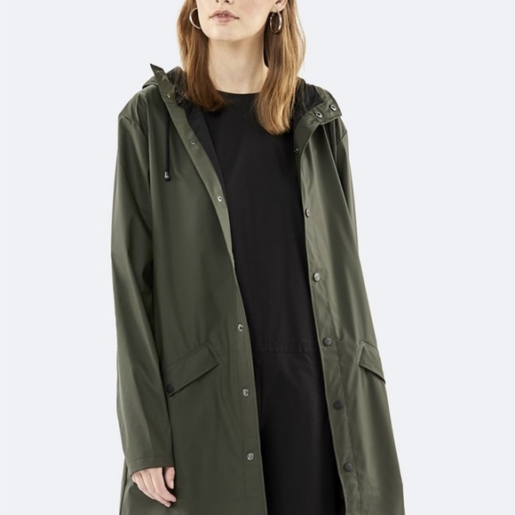 Rains Long Waterproof Raincoat - Picture 5 of 5